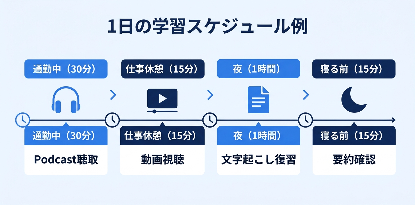AI活用勉強法の手順を示す情報図2｜学習効率を上げるコツ