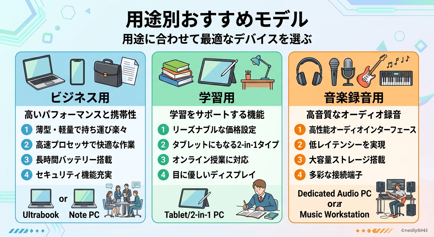 用途別ボイスレコーダー比較｜ビジネス・学習・音楽