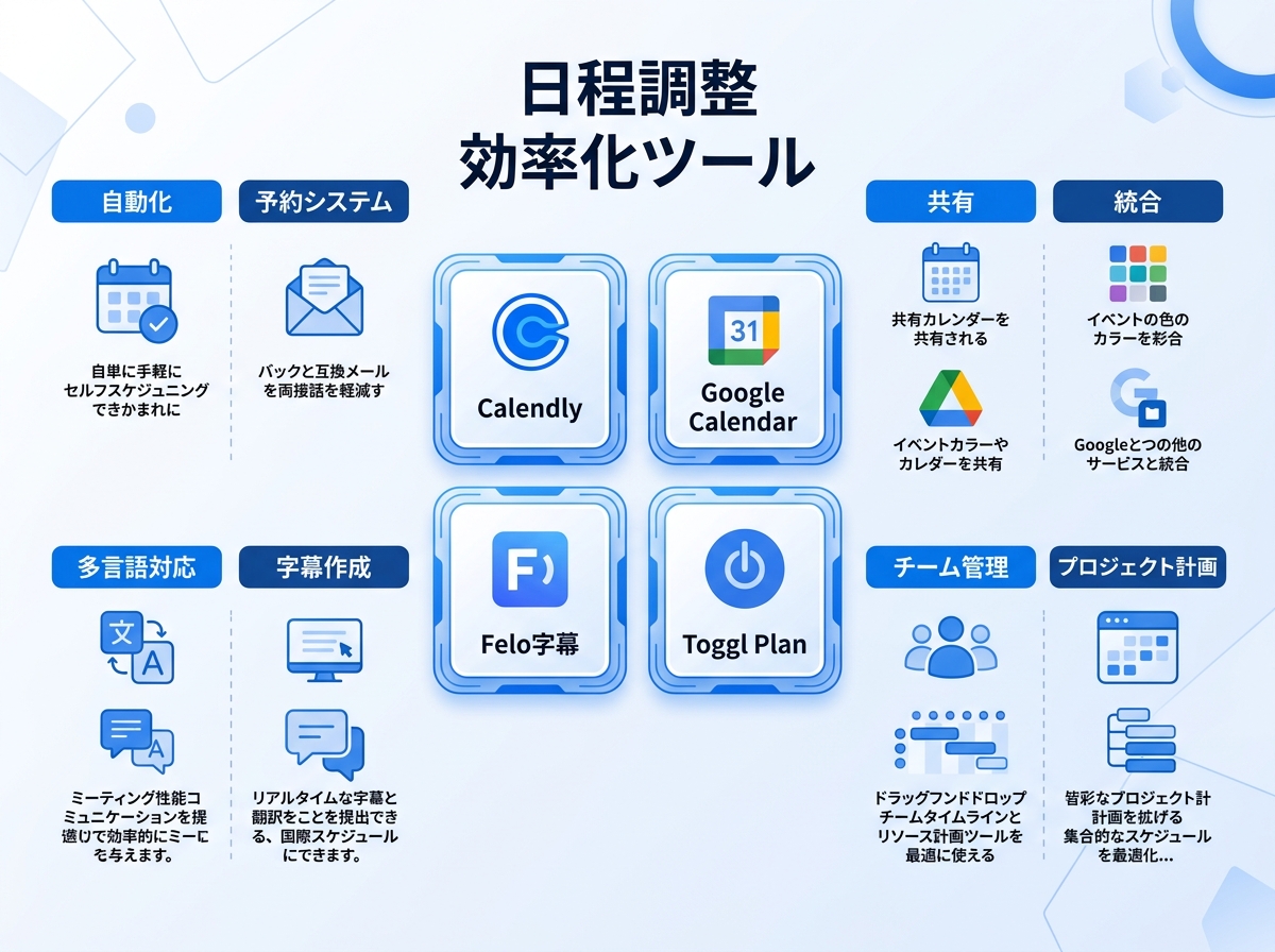 日程調整ツール比較|日程調整メール 効率化