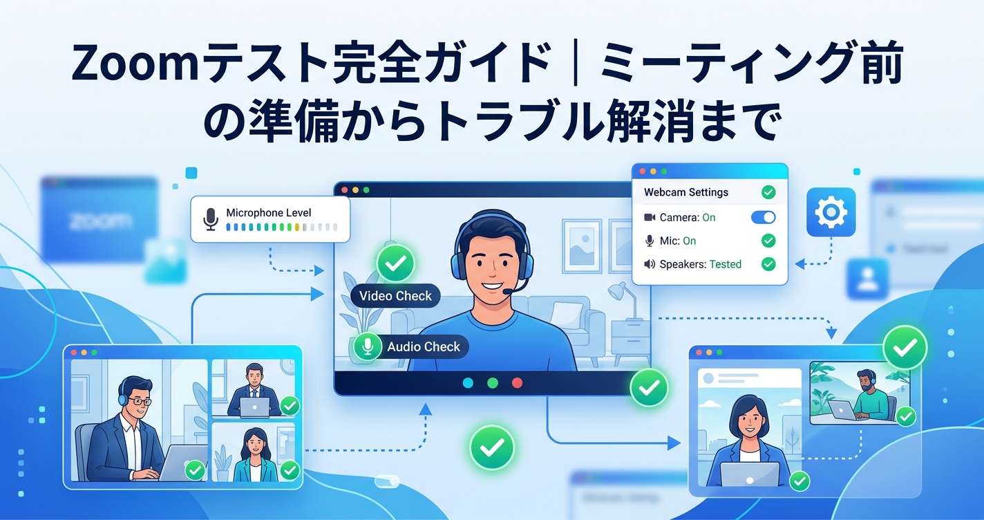 Zoomテストの重要性|オンライン会議準備