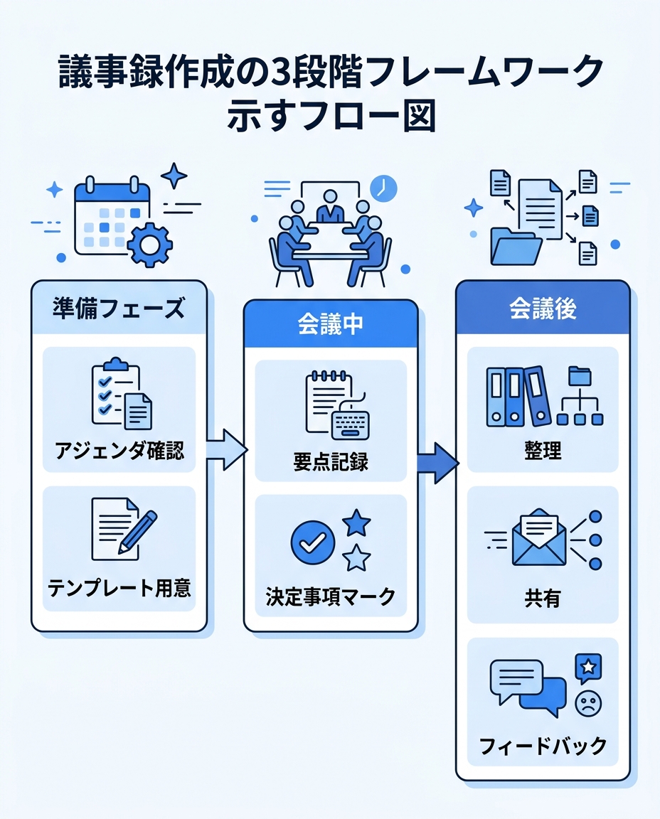 PREP法と5W1Hのフレームワーク図解｜議事録 書き方 テクニック