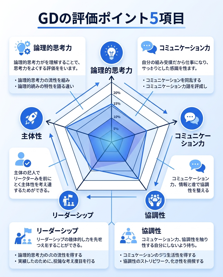 GDテーマ種類と具体例の分類図|グループディスカッション 対策 種類